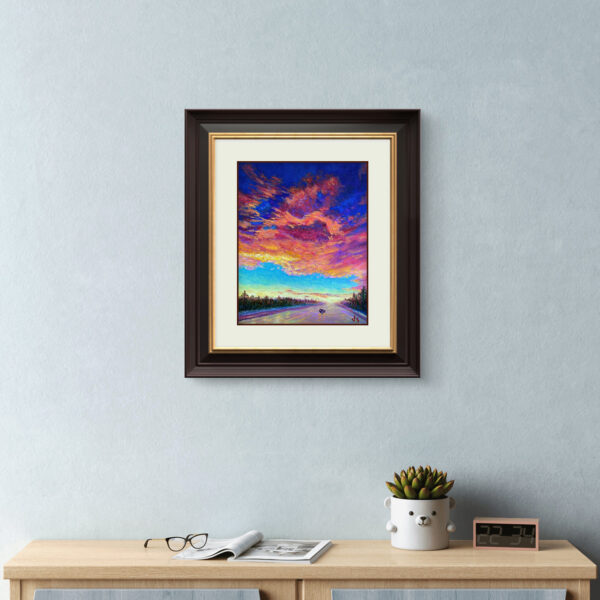 Alone — Dallas Deng oil painting, interior wall view, light and calm.