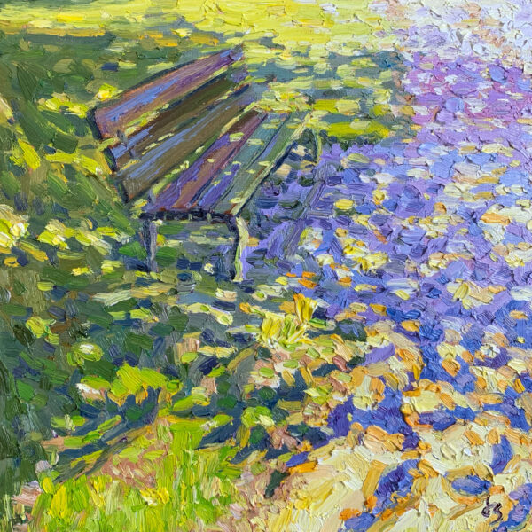 Memories — Dallas Deng landscape oil painting, light and calm.