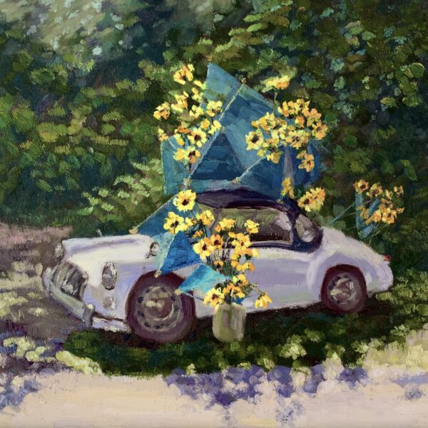 Mga Roadster Car — Dallas Deng landscape oil painting, light and calm.