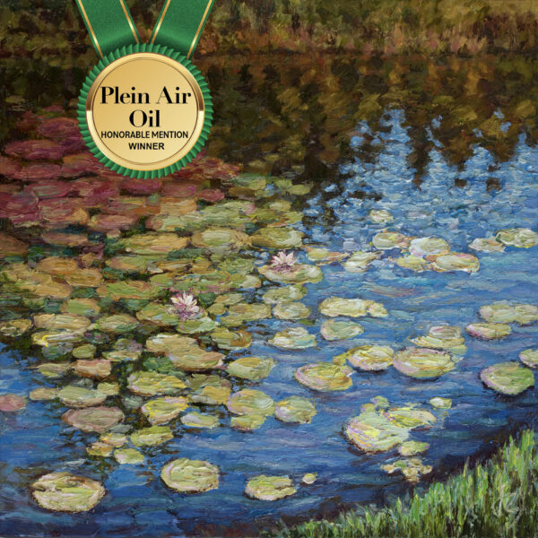 Overflow 2 — Dallas Deng landscape oil painting, light and calm.