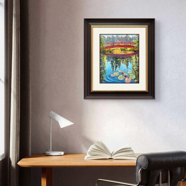 Quiet Hours — Dallas Deng oil painting, interior wall view, light and calm.