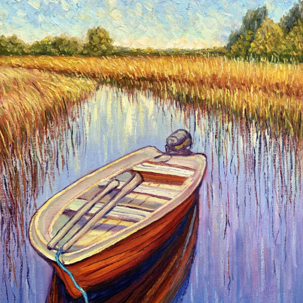 Ready to Go — Dallas Deng landscape oil painting, light and calm.