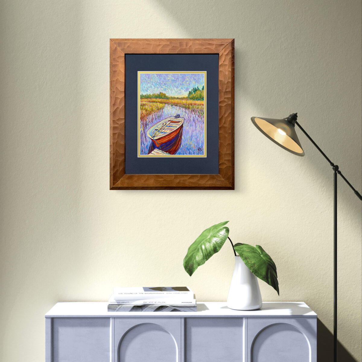 Ready 1 — Dallas Deng oil painting, interior wall view, light and calm.