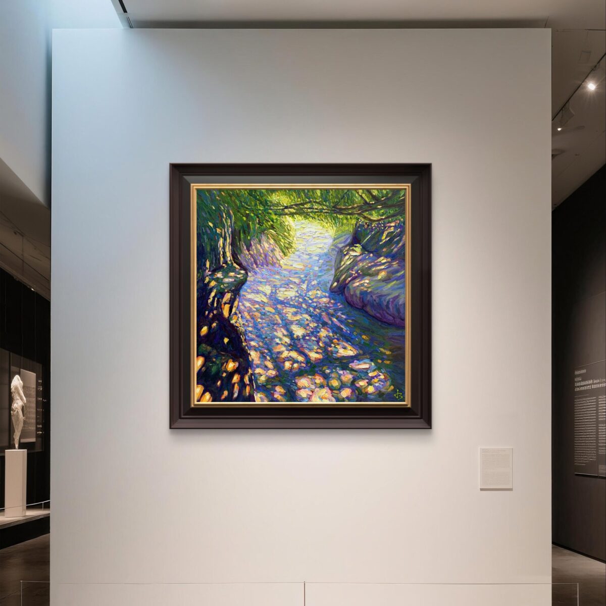 Recesses — Dallas Deng oil painting, interior wall view, light and calm.