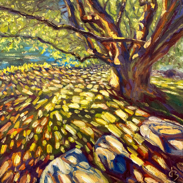 Shadow — Dallas Deng landscape oil painting, light and calm.