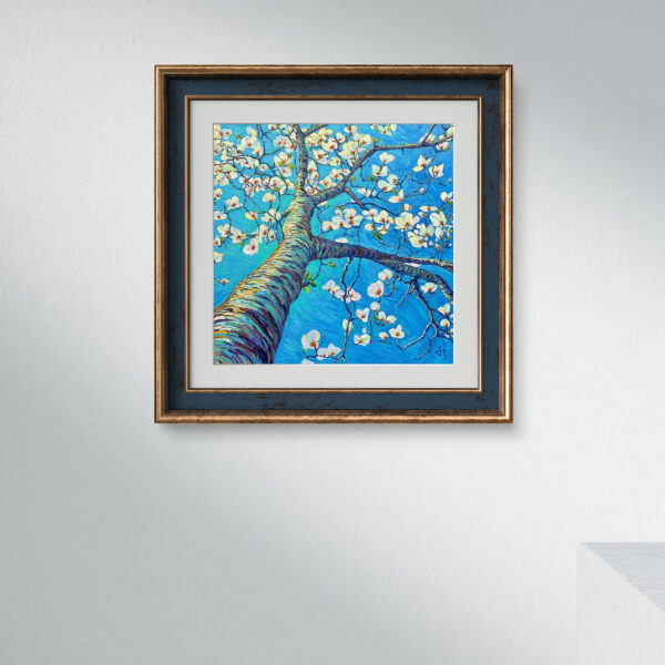 Spring to Life — Dallas Deng oil painting, interior wall view, light and calm.