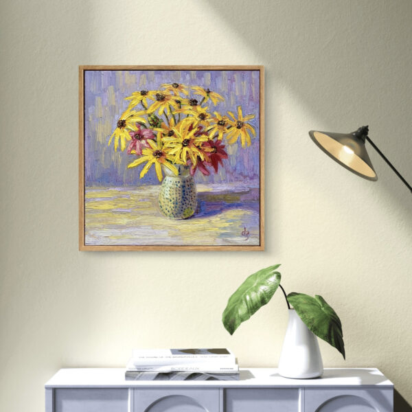 Sweet — Dallas Deng oil painting, interior wall view, light and calm.