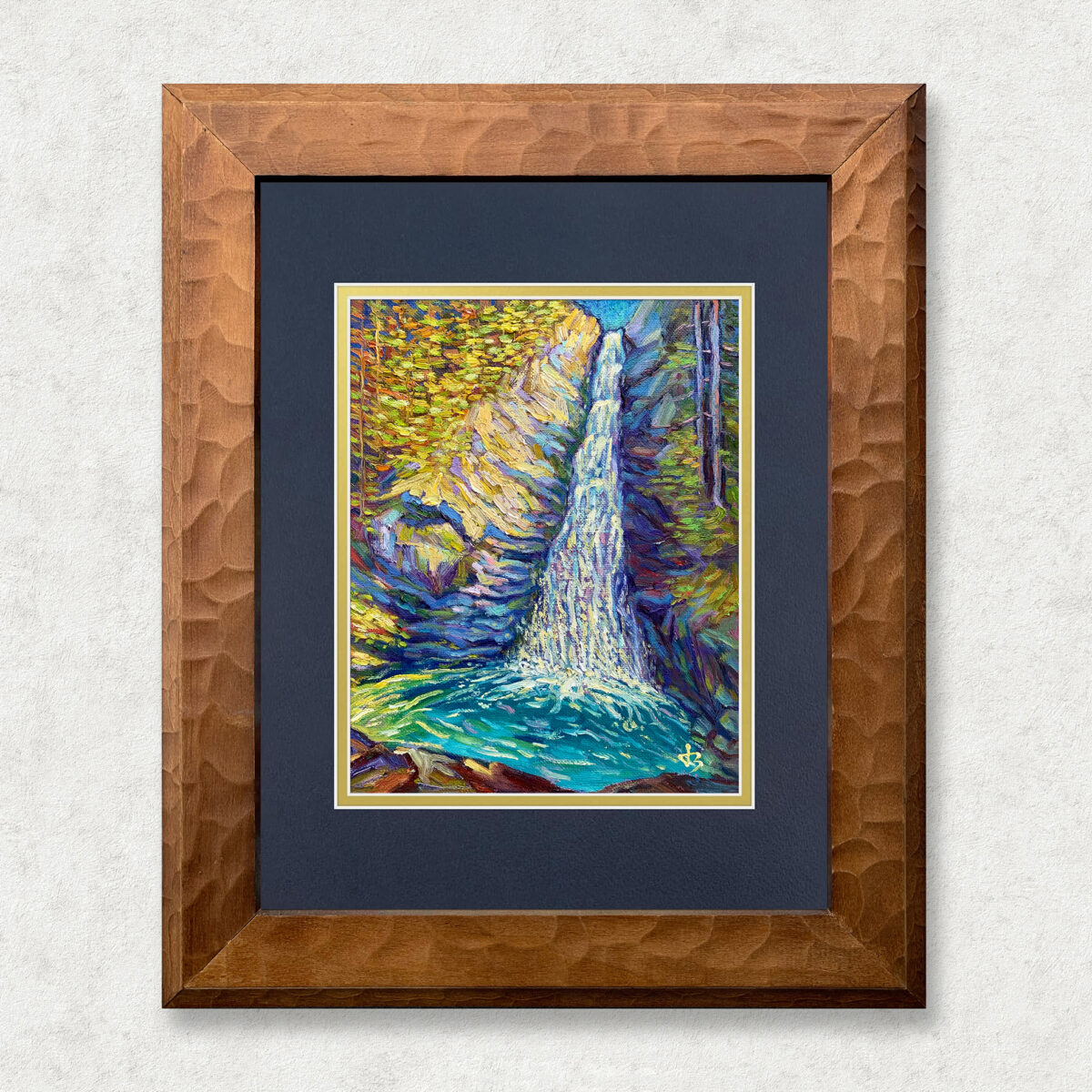 The Fall Between Seasons 9 1 — Dallas Deng oil painting, framed view, light and calm.