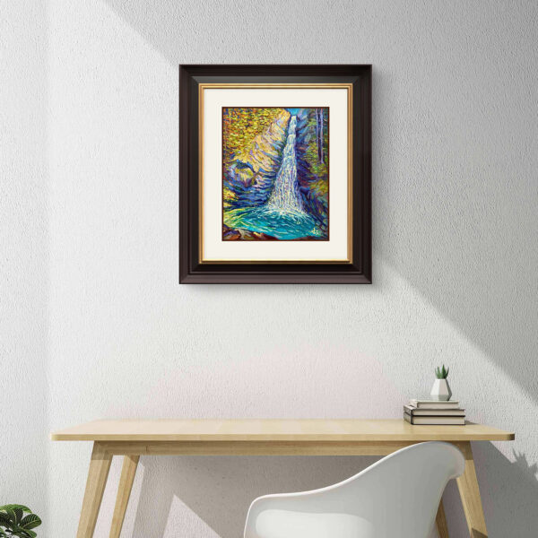 The Fall Between Seasons — Dallas Deng oil painting, interior wall view, light and calm.