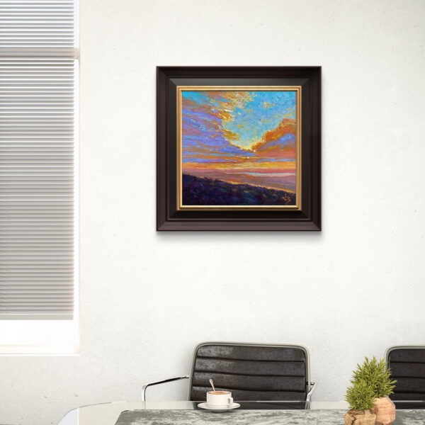 Under the Sky of Light — Dallas Deng oil painting, interior wall view, light and calm.