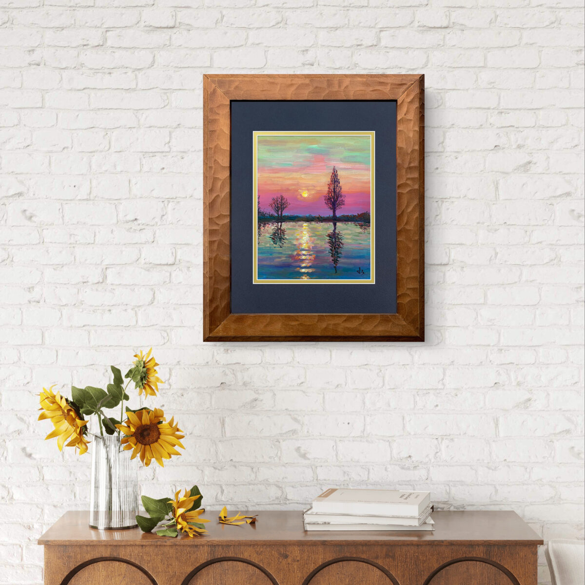 Whispers of Twilight — Dallas Deng oil painting, interior wall view, light and calm.