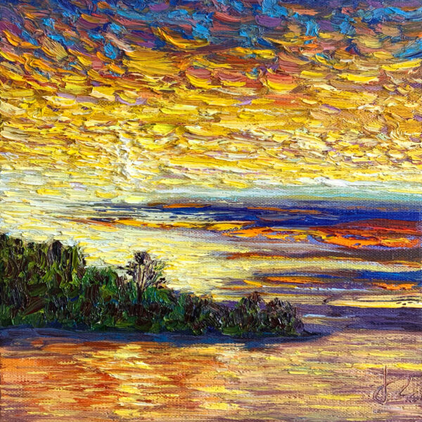 Wonderland — Dallas Deng landscape oil painting, light and calm.