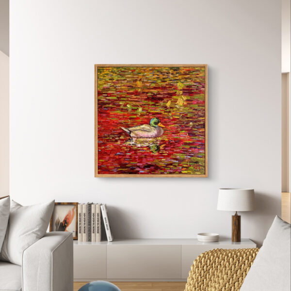 Autumn Afternoon — Dallas Deng oil painting, interior wall view, light and calm.