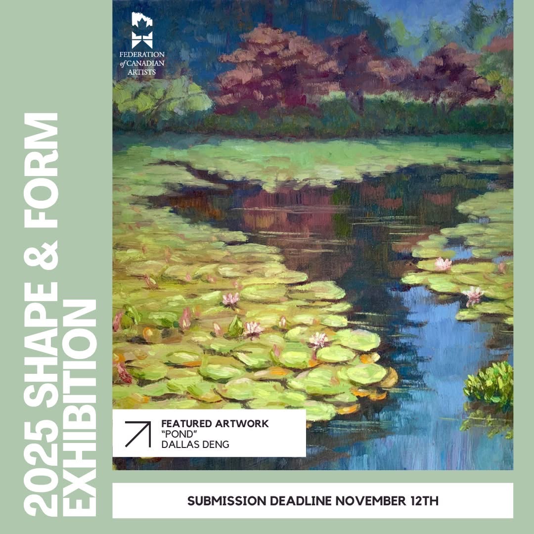 Pond — Dallas Deng landscape oil painting, exhibition display, light and calm.