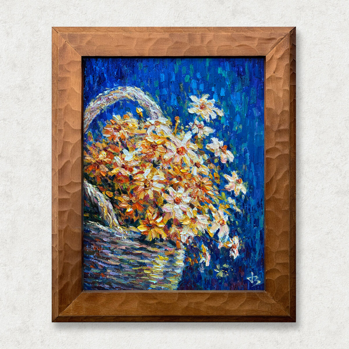 The Overflow of Light Walnut 1 — Dallas Deng oil painting, framed view, light and calm.